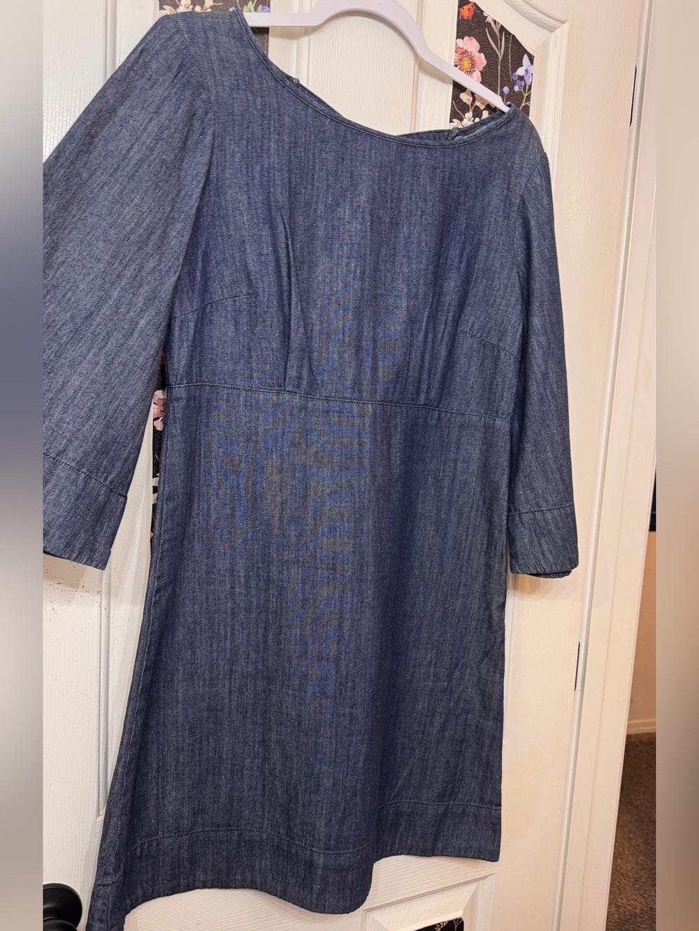 Cooperative Indigo Denim Long-Sleeve Shift Dress